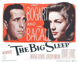 THE BIG SLEEP POSTER 11x14 inches HUMPHREY BOGART LAUREN BACALL BOGIE LO... - $19.99
