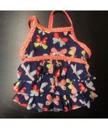 Cat &amp; Jack Girls Butterfly Ruffle Swim Top Tankini Baby Girls Toddler Si... - $9.90