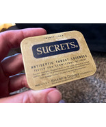 Vintage Sucrets | Tin Metal Regular Lozenges Box | Made in USA | Empty - $3.96