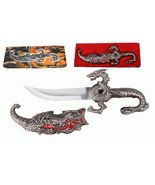 10&quot; Fantasy dragon dagger with gift box (red fitting) - £9.42 GBP