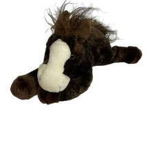 Aurora World 12&quot; DUDE Brown Horse Plush Flopsie Adoptable Stuffed Animal Toy - £12.94 GBP
