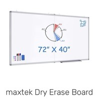 Maxtek 72&quot;x40&quot; Magnetic Dry Erase Board - $4,573.20 MXN