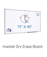 Maxtek 72&quot;x40&quot; Magnetic Dry Erase Board - $4,557.64 MXN
