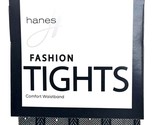 Hanes RIBBED DOT Sheer Mesh Womens BLACK Fashion Tights, Size SMALL - (H... - $6.79