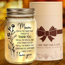 Mason Jar Night Light for Mom, Mothers Day Gifts for Women, Home Decoration Ligh - £29.48 GBP