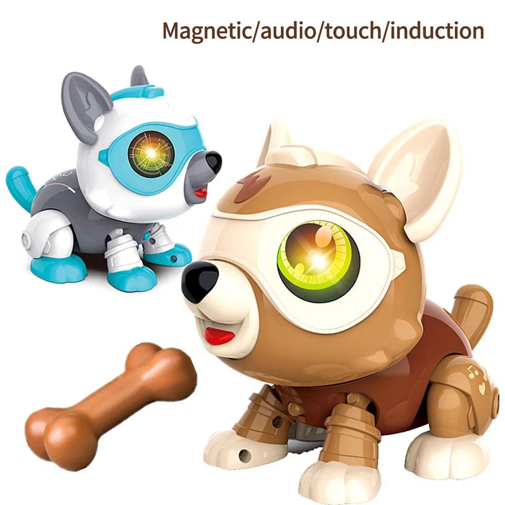 Robot Dog DIY Smart Control Magic Pet Dog Animals Toy Intelligent Voice - £21.84 GBP