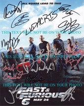 Paul Walker Vin Diesel+ Signed Autogram Rp Photo The Fast And Furious Cast By 14 - £15.97 GBP