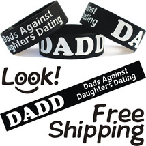 Three (3) of DADD Dads Against Daughters Dating Wristbands Funny Meme Bracelets - £7.84 GBP