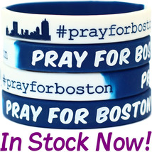10 Pray For Boston Fundraiser Wristbands Support BOSTON #prayforboston Free Ship - £15.81 GBP