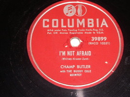 Champ Butler I&#39;m Not Afraid Cakewalk Rag 78 Rpm Phonograph Record - £19.66 GBP