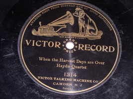 Haydn Quartet When The Harvest Days Are Over 78 Rpm Phono Record Victor - £15.72 GBP