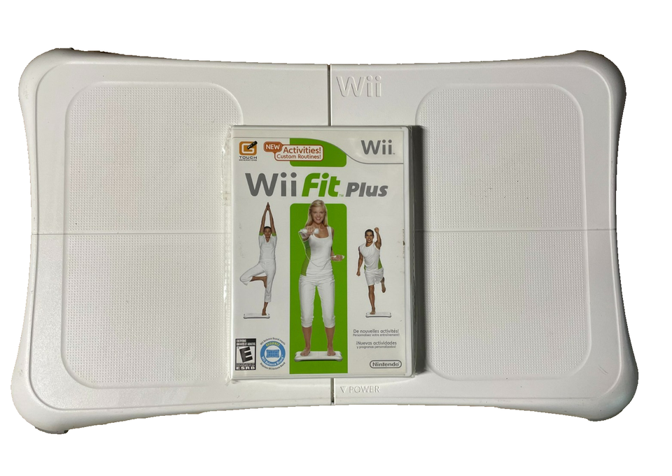 Nintendo Wii Fit Balance Board With Wii Fit Plus Video Game, Workout Health - $24.74 Nintendo Wii Fit Balance Board With Wii Fit Plus Video Game, Workout Health - $24.74
