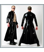 Men&#39;s Matrix &quot;Wet Look&quot; Shiny Faux Latex Leather Coat Jacket and/or Add ... - £56.09 GBP