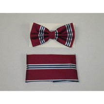 Men's Fancy Bow Tie/Hankie Set By J.Valintin Soft Microfiber Silky JVBT-24 image 2