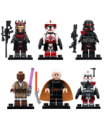 6Pcs Star Wars Dooku Mace Windu Fox ARC Trooper Purge Trooper Minifigure... - $15.59