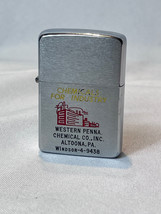 1959 Zippo Lighter Western Penna. Chemical Co Inc. Altoona PA Industry Chemicals - $197.95