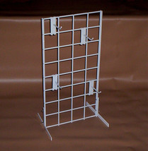 White COUNTERTOP RACK Store Display 12&quot; x 24&quot;   3&quot; OC Grid Home Office New! - $26.95