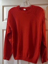 Vintage Tultex Women Size Medium Red Long Sleeve Sweatshirt - $9.97