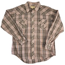 Cody James Western Shirt Mens Size XXL Pearl Snap Button Up Plaid Cowboy Ranch - £23.42 GBP