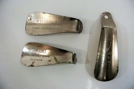 Shoe Horn Lot Advertising Penney&#39;s Dad&#39;s Madill Saskatoon Metal Vtg - £15.40 GBP