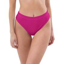 Autumn LeAnn Designs®  | Women&#39;s High-Waisted Bikini Bottoms, Deep Pink - £30.66 GBP