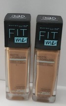 2 Maybelline Fit Me! Matte + Poreless Foundation -# 335 Classic Tan - £11.57 GBP