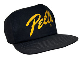 Vintage Pella Hat Cap Snap Back Black New Era One Size Windows Doors Made in USA - £15.79 GBP
