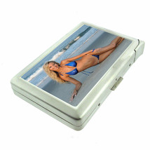 New Jersey Pin Up Girls D9 100&#39;s Size Cigarette Case with Built in Lighter - £16.32 GBP