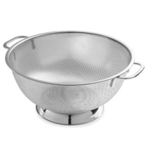 5 Qt Metal Colander With Handle | Pasta, Spaghetti, Berry, Fruit, Vegetable, Kit - £30.61 GBP