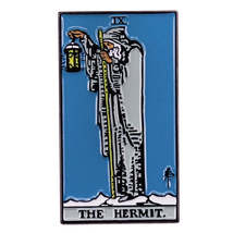 The Hermit Tarot Card Enamel Lapel Pin | Introvert Self-Care Brooch Badg... - £9.21 GBP