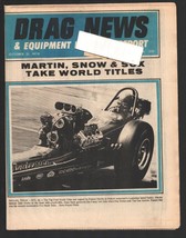 Drag News 10/31/1970-Ronnie Martin cover-Burning funny car photo-NHRA World C... - £35.64 GBP
