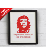 El Che Guevara Freedom Quote Free cross stitch PDF pattern - $0.00