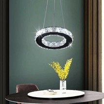 Modern Crystal Led Pendant Lamp Ceiling Light Fixture Chandelier Led Living Room - £39.79 GBP