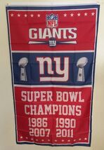New York Giants super bowl championship banner flag - $18.99