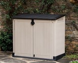 All-Weather Plastic Outdoor Storage Garden Pool Garbage Shed Box 30-Cu F... - £146.09 GBP