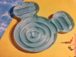 Swimways Disney Mickey Mouse Ears Aqua Inflatable Swimming Pool Float Water Raft - £55.74 GBP
