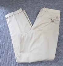 Tommy Hilfiger Dress Pants Mens 38x32 Khaki Tan Pleated Front Casual Poc... - £18.02 GBP