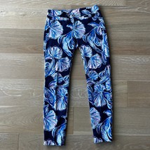 Lilly Pulitzer Kelly Skinny Ankle Pants A Reel Life Navy sz 0 - $49.99