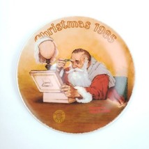 Norman Rockwell Grandpa Plays Santa Plate Fine China By Edwin Knowles 1985 - £11.34 GBP