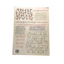 Vintage Cross Stitch Patterns, 20 Backstitch Alphabets by Anne Van Wagne... - £22.42 GBP