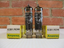 Amperex EZ81/6CA4 Vacuum Tubes Bugle Boy Matched Pair TV-7 Tested - £71.92 GBP