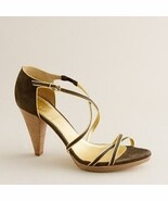J. Crew Made in Italy Soleil Nubuck Platform Heels - $66.69 CAD