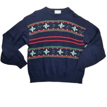 Vintage LORD JEFF  Retro Grandpa Dad Sweater Mens XL USA Cotton Nautical Boating - £8.32 GBP