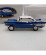 DEPT 56 Snow Village 1957 Chevrolet Bel Air #55283 Blue With Box - $19.79