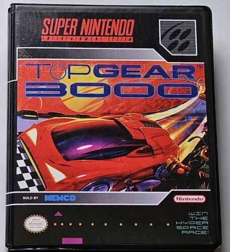 Top Gear 3000 (Super Nintendo) SNES Box BEST Quality Available - $12.17