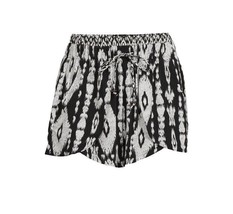Vanilla Star Juniors Flyaway Printed Woven Shorts Pocket boho Black/Whit... - £11.19 GBP