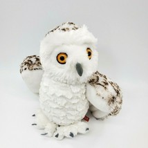Wild Republic Snowy Owl White Brown Speckled Soft 12&quot; Plush Stuffed Animal B304 - £9.47 GBP