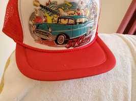 OLD VTG &#39;57 Chevy H/T, 3-D Graphics on a red mesh truck ballcap - $20.00