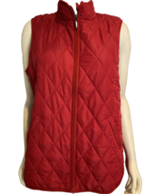 Coldwater Creek Petite Red Puffer Vest Size PM - £18.67 GBP