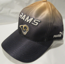 NWT NFL Puma Eclipse Gradiated Baseball Hat-Los Angeles Rams One Size Fits Most - £23.97 GBP
